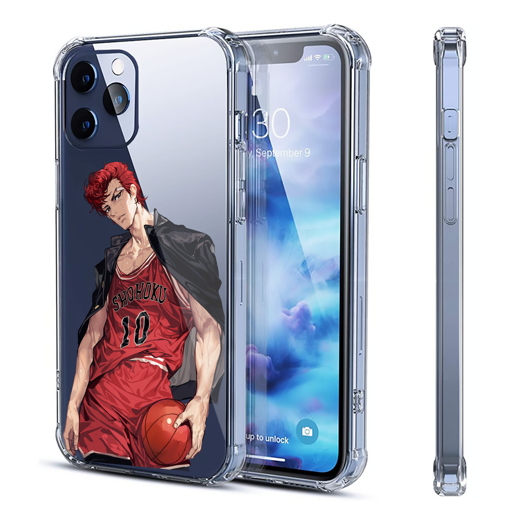 （画像用） SLAM DUNK／スラムダンク 【iPhone 12シリーズ対応】透明スマホケース（クリアソフトケース）